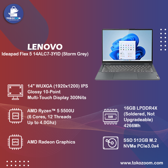 Lenovo ideapad 長し flex 5 14ALC7